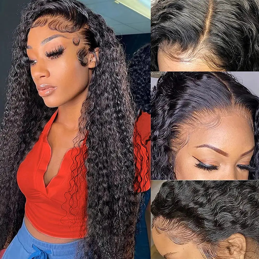Curly Glueless Wigs Human Hair Ready To Wear 13x6 Deep Wave Hd Lace Front Human Hair Wig Transparent Curly Water Wave Lace Wigs Curly Glueless Wigs Human Hair Ready To Wear 13x6 Deep Wave Hd Lace Front Human Hair Wig Transparent Curly Water Wave Lace Wigs