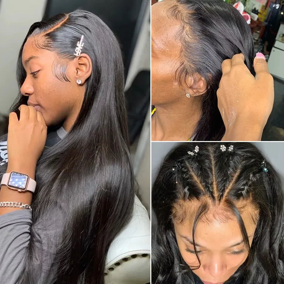 30 40 Inch 13x4 HD Transparent Bone Straight Lace Front Wig 200 Density Brazilian 13x6 Lace Frontal Wigs Human Hair For Women 30 40 Inch 13x4 HD Transparent Bone Straight Lace Front Wig 200 Density Brazilian 13x6 Lace Frontal Wigs Human Hair For Women