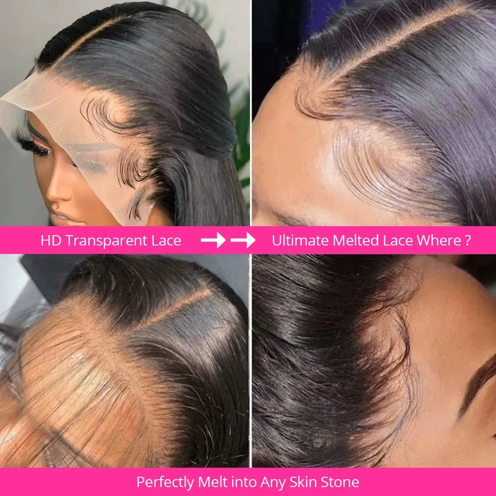 30 40 Inch 13x4 HD Transparent Bone Straight Lace Front Wig 200 Density Brazilian 13x6 Lace Frontal Wigs Human Hair For Women 30 40 Inch 13x4 HD Transparent Bone Straight Lace Front Wig 200 Density Brazilian 13x6 Lace Frontal Wigs Human Hair For Women