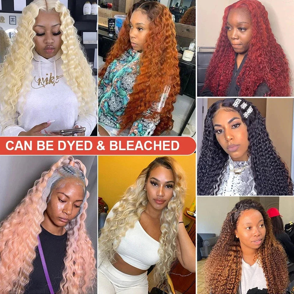Curly Human Hair Wigs For Women Water Wave Lace Front Wig 13x4 13x6 Lace Frontal Deep Wave Wig 100% Human Hair Hd Lace Wigs Curly Human Hair Wigs For Women Water Wave Lace Front Wig 13x4 13x6 Lace Frontal Deep Wave Wig 100% Human Hair Hd Lace Wigs
