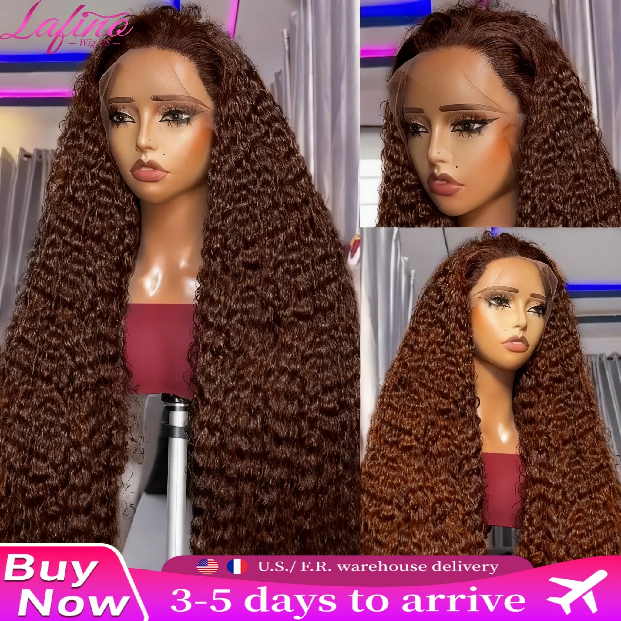 Chocolate Brown Curly Wave 13x6 Hd Lace Human Hair Wig 30 38 Inch Water Wave Human Hair Wig 13x4 Frontal Wig Hd Lace #4 Colour Chocolate Brown Curly Wave 13x6 Hd Lace Human Hair Wig 30 38 Inch Water Wave Human Hair Wig 13x4 Frontal Wig Hd Lace #4 Colour