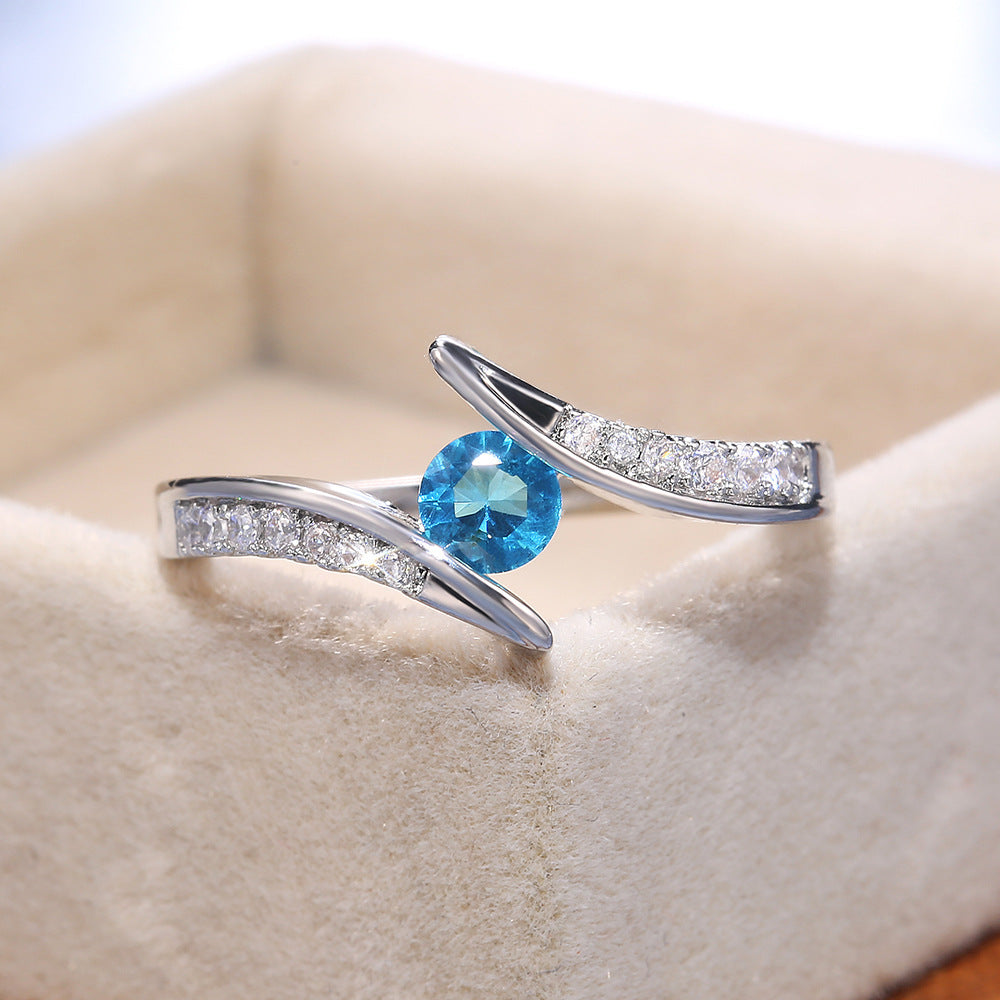 Fashionable Round Zircon Ring For Women 61cd5f07b0b9d15ac8deb5c30e6af1a