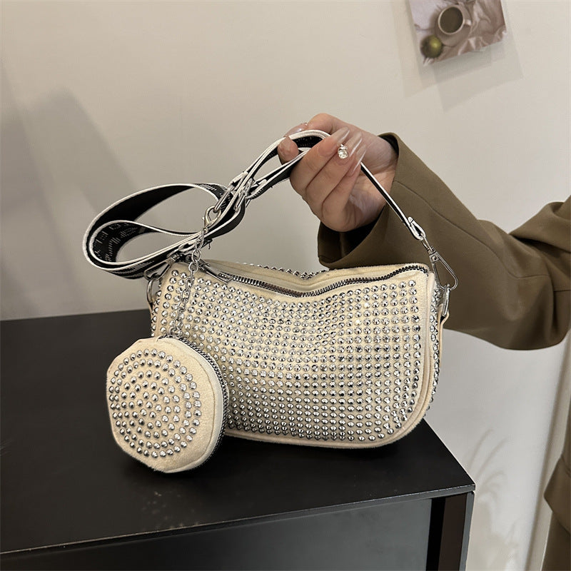 Rhinestone Shoulder Bag With Small Purse Fashion Party Underarm Crossbody Bag For Women Luxury Designer Bags 2d612bbe55d2369e56a7e7a0aa5d9389