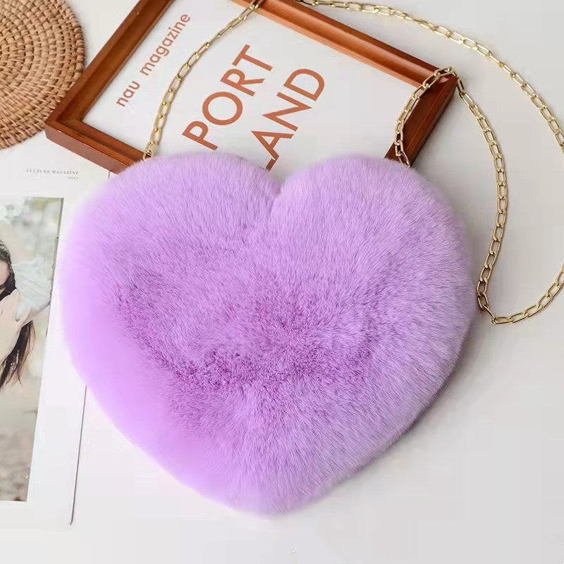 Love Bags For Women Plush Chain Shoulder Bags Valentine's Day Party Bag d3cbac15fdcb940fa2eb1bf9e2e597d2