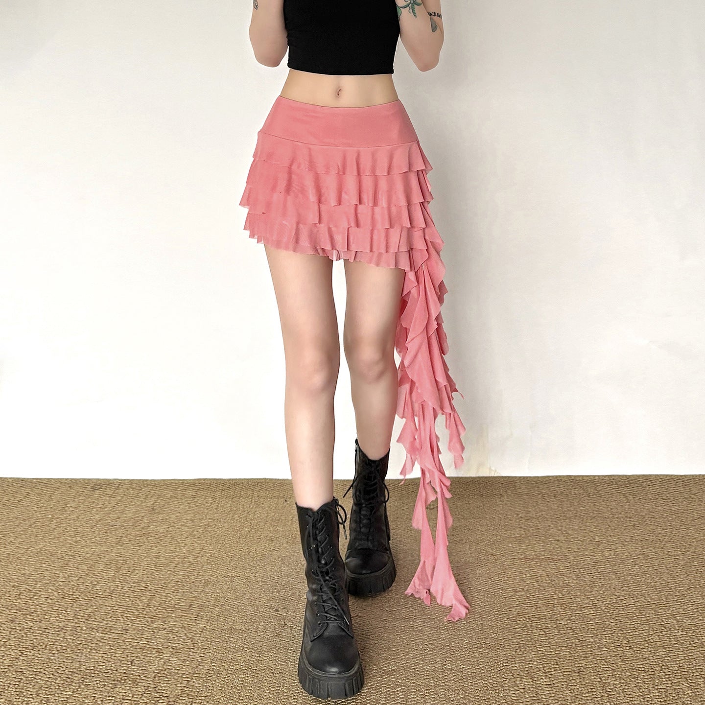 European And American-style Summer New Womens Multi-layer Ruffled Fringed Skirt e0eb2107da7b1a11e6c25e17f7507979