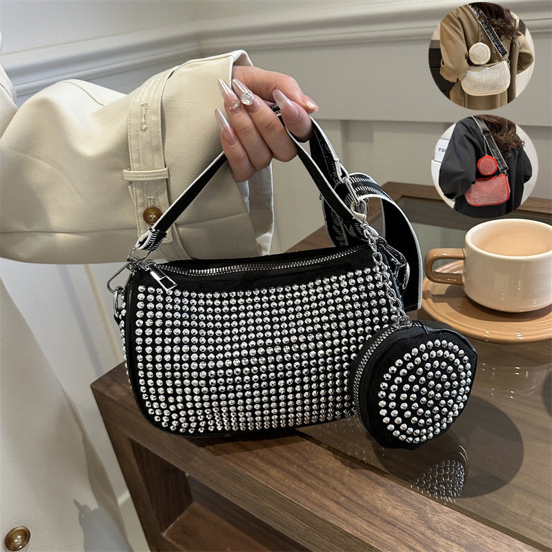 Rhinestone Shoulder Bag With Small Purse Fashion Party Underarm Crossbody Bag For Women Luxury Designer Bags 810dbeeffe4e0b25b3e9b9e08304ec6b