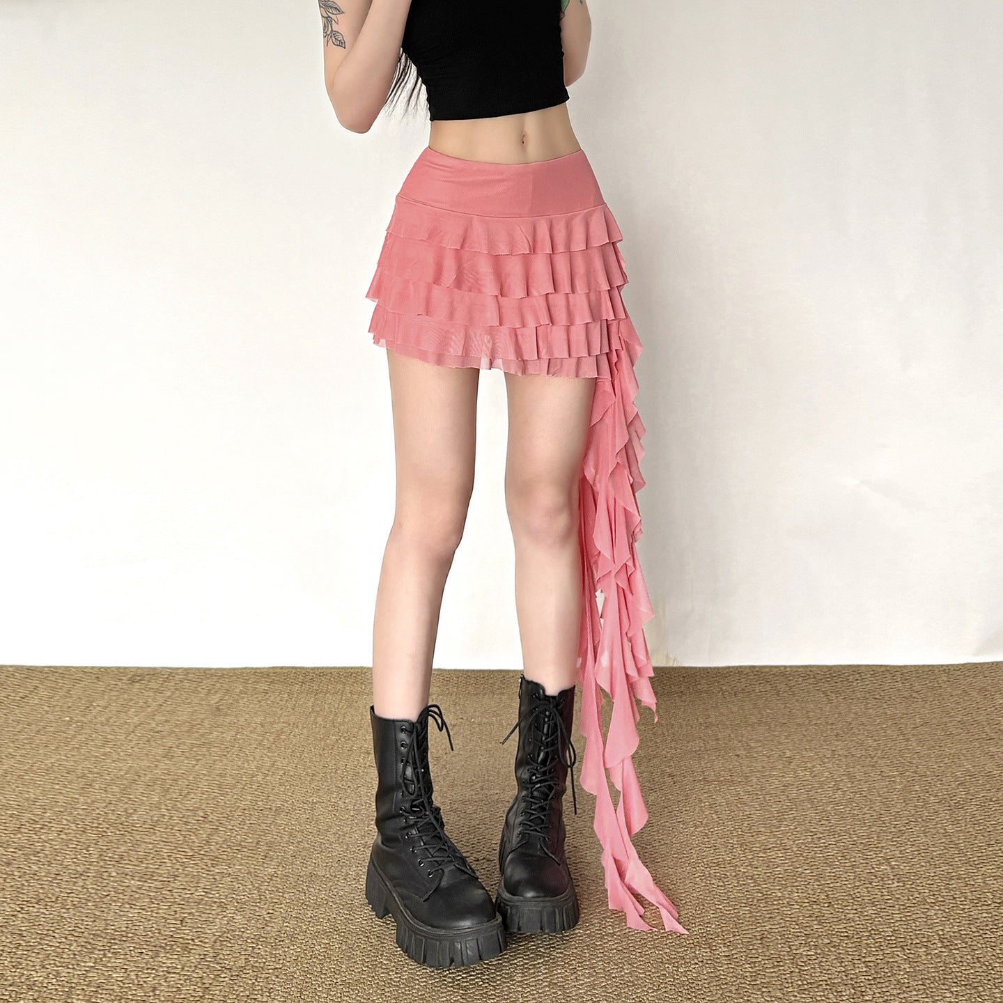 European And American-style Summer New Womens Multi-layer Ruffled Fringed Skirt 60bff5fe84f9af68f32cbba4a4787ceb