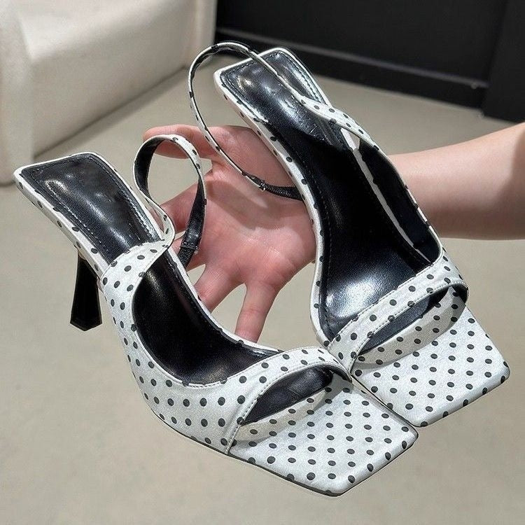 French-style Stiletto Black Square-toe High Heels For Women 18e2f68006f522a3cdf414c3100da98b