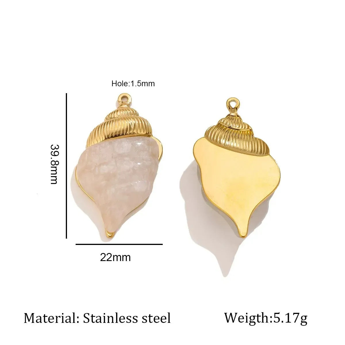 Stainless Steel Ocean-inspired Pendant Necklace b8c5d8a4cb05e36d05d602902179a6c8