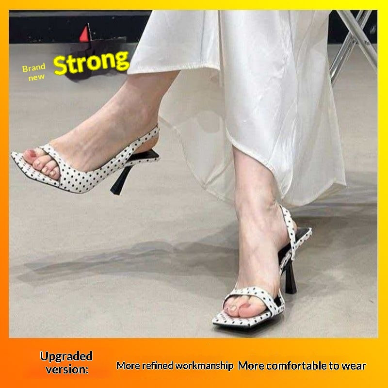 French-style Stiletto Black Square-toe High Heels For Women 8af5a5d048a6f6df71c81a8bae85ab99
