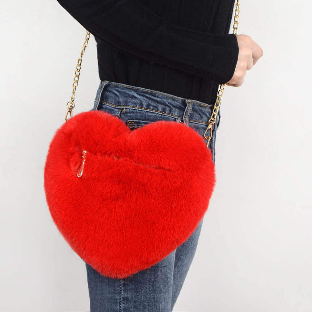Love Bags For Women Plush Chain Shoulder Bags Valentine's Day Party Bag 2401ada4f50110944c4c24934c625976
