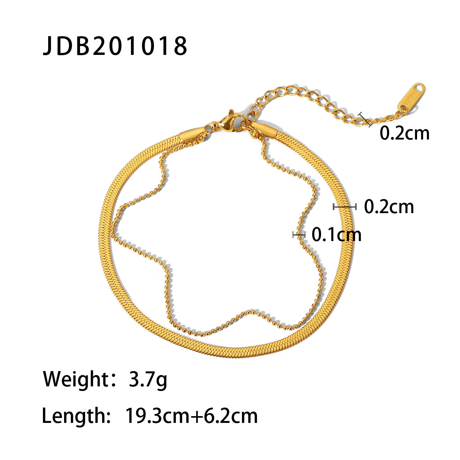 Fashion Stainless Steel Anklets Ornament 627d89d7255fff1a2f8c83dce2186779
