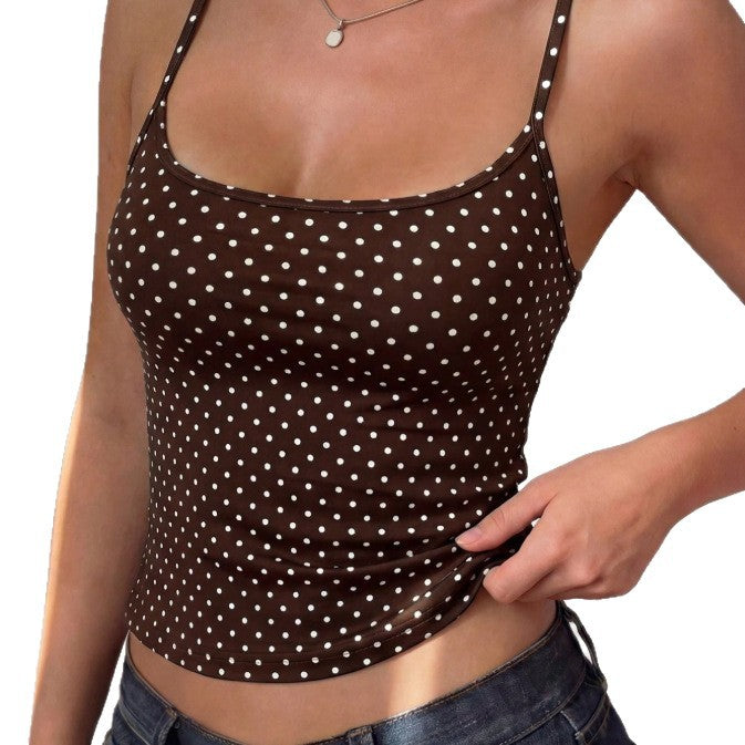 Casual Resort Sling Vest Womens Top 59ae4e937dae0338b51c7cf428a649e5