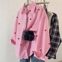 Womens European And American Printed Shirt