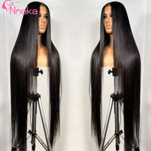 40 Inch Bone Straight Human Hair Wigs 13x4 13X6 HD Lace Front Wigs Human Hair 100% Brazilian Hair For Black Women 220 Density
