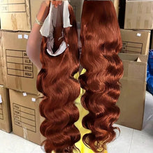 Reddish Brown 13x4 13x6 Lace Front Wigs Human Hair Pre Plucked 250 Density Body Wave Colored Human Hair Lace Frontal Human Wig