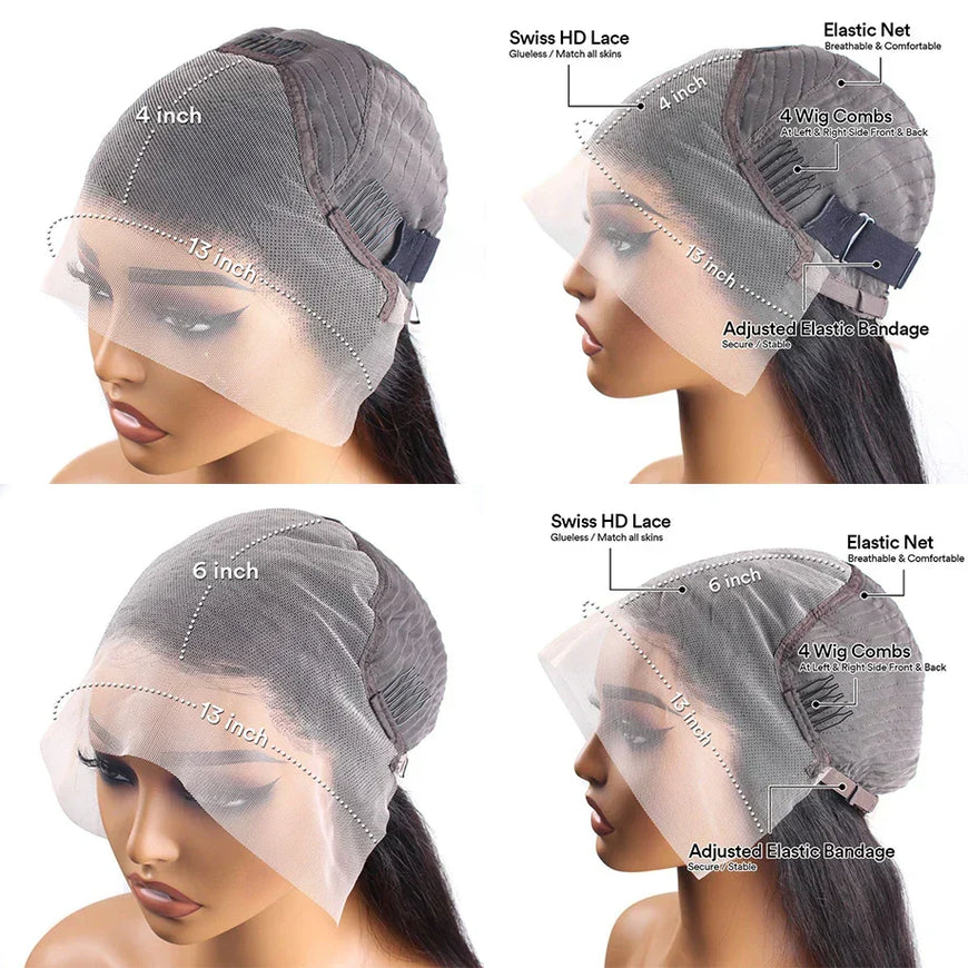Burgundy Hd Lace Frontal Human Hair Wig