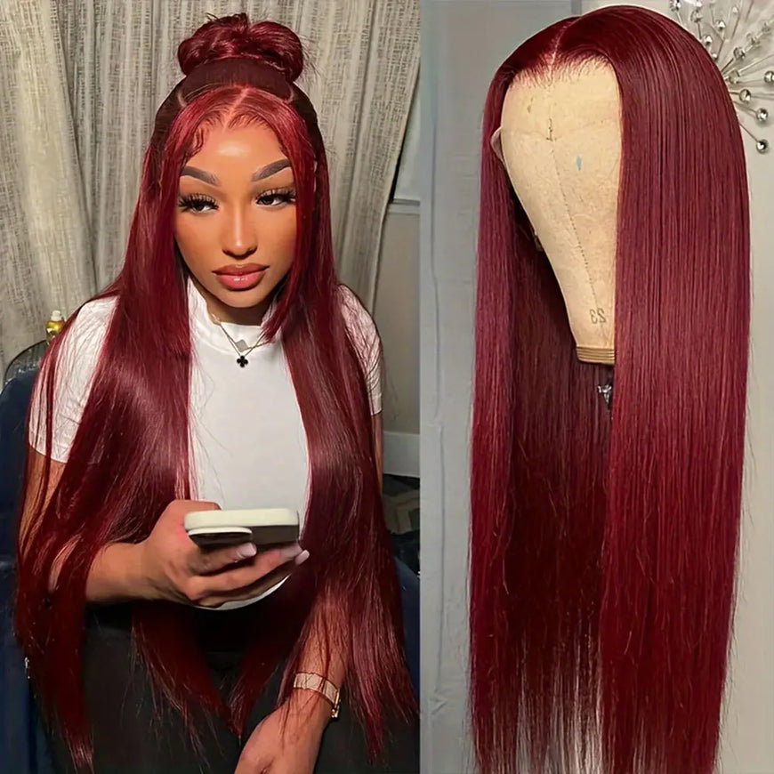 Blonde Wig Straight 613 Hd Lace Frontal Wig 13X6 13X4 Transparent Brazilian Straight Lace Front Wigs  30 34 Inch Human Hair