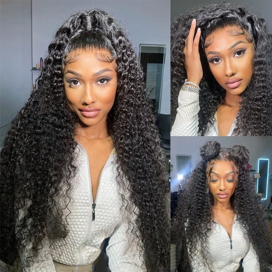 Curly Human Hair Wigs For Women Water Wave Lace Front Wig 13x4 13x6 Lace Frontal Deep Wave Wig 100% Human Hair Hd Lace Wigs