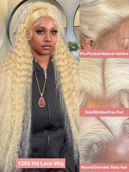 Deep Loose Wave Transparent Curly Wigs