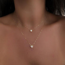 Waterdrop Pendant Vintage Womens Clavicle Chain